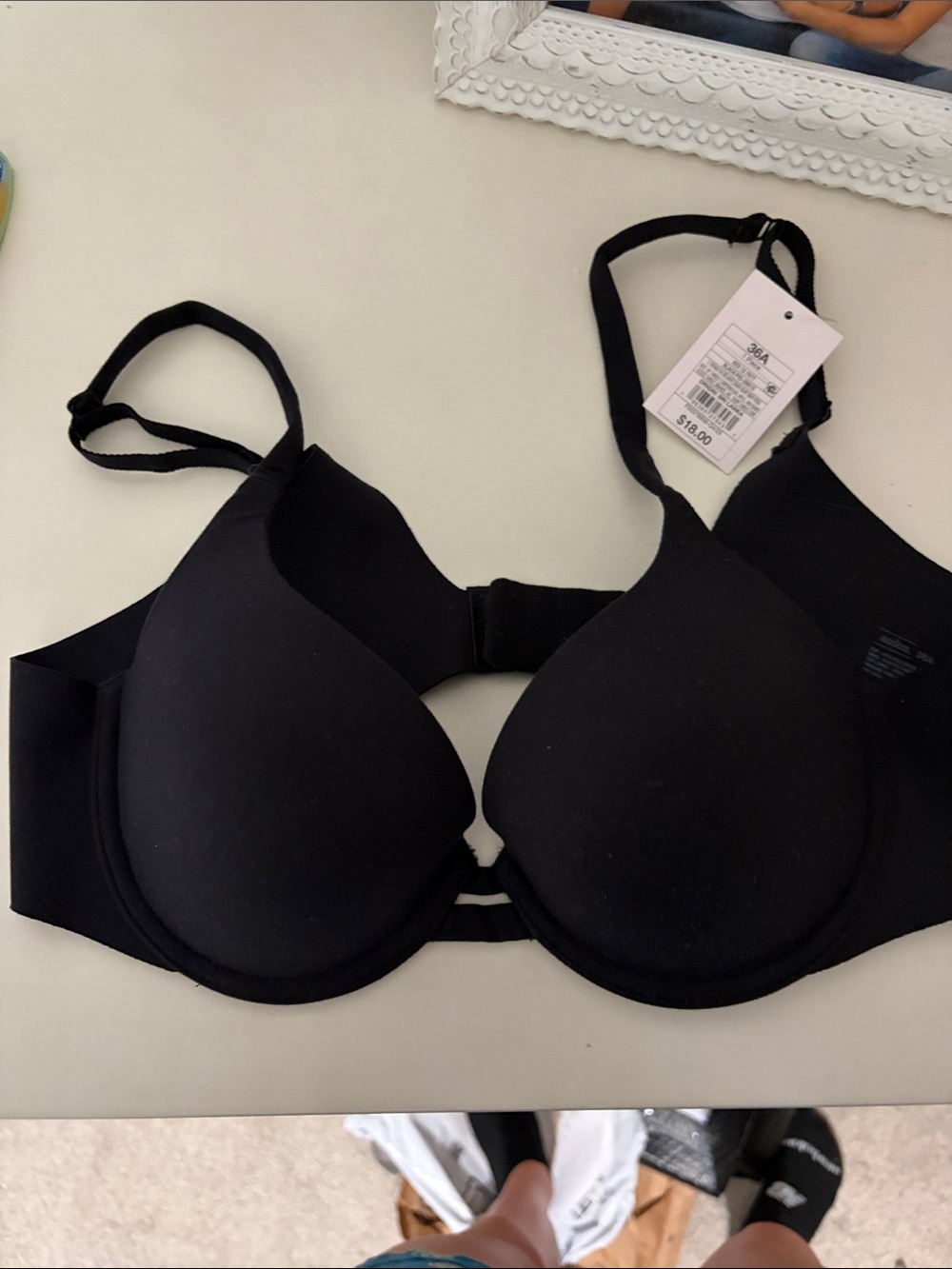 Black Women's T-Shirt Bra - Comfortable Everyday Support lightly padded
